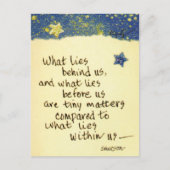 Carte Postale Ce qui se cache derrière nous...dire note de dessi (Devant)