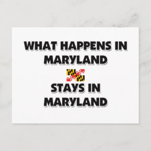 Carte Postale Ce Qui Se Passe À MARYLAND Y Reste