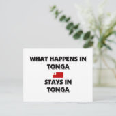 Carte Postale Ce Qui Se Passe À TONGA Reste Là (Debout devant)