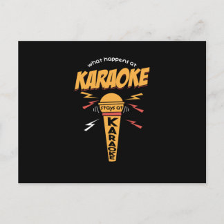 Carte Postale Ce Qui Se Passe Au Karaoke Séjourne Au Cadeau Kara