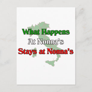 Carte Postale Ce qui se passe chez Nonna's Stays chez Nonna's