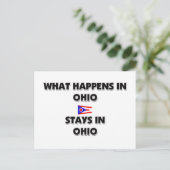 Carte Postale Ce Qui Se Passe Dans OHIO Reste Là (Debout devant)