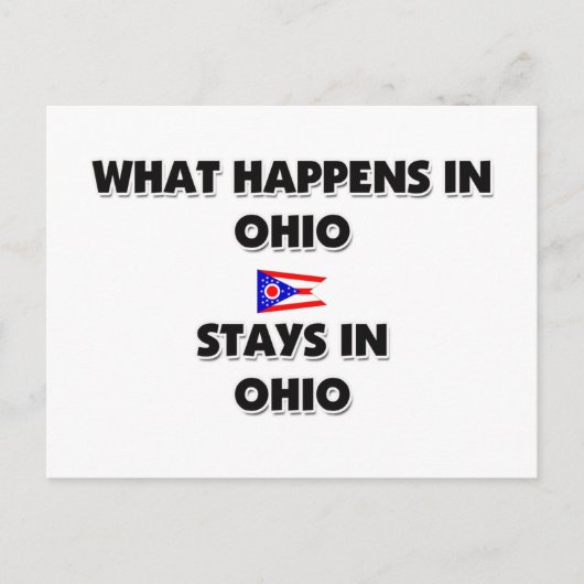 Carte Postale Ce Qui Se Passe Dans OHIO Reste Là (Devant)
