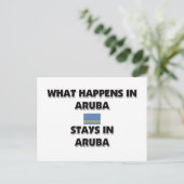 Carte Postale Ce Qui Se Passe En ARUBA Y Reste (Debout devant)