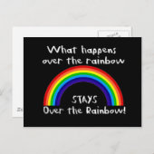 Carte Postale Ce Qui Se Passe Sur L'Arc En Ciel... (Devant / Derrière)