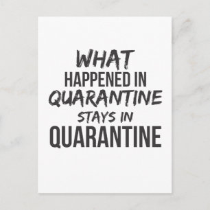 Carte Postale Ce Qui S'Est Passé Dans Les Stages De Quarantaine