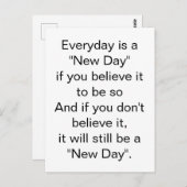 Carte Postale Ce sera encore une nouvelle inspiration (Devant / Derrière)