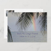 CARTE POSTALE "CE SERA UNE JOURNÉE MERVEILLEUSE À ST. LUCIA" (Devant / Derrière)