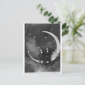 Carte Postale Ce soir, ce soir, nous sommes au-dessus de la lune (Debout devant)