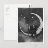 Carte Postale Ce soir, ce soir, nous sommes au-dessus de la lune (Devant / Derrière)