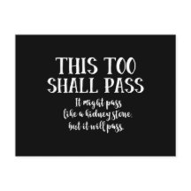 Ce Trop Shall Pass (comme une pierre de rein) drôl