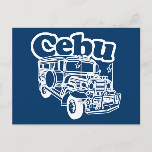 Carte Postale Cebu Jeepney (Devant)