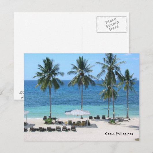 Carte Postale Cebu, Philippines (Devant / Derrière)