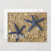 Carte Postale Cebu Philippines Blue Starfish (Devant / Derrière)