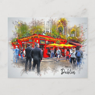 Carte Postale Ceci est Dublin-Irlande