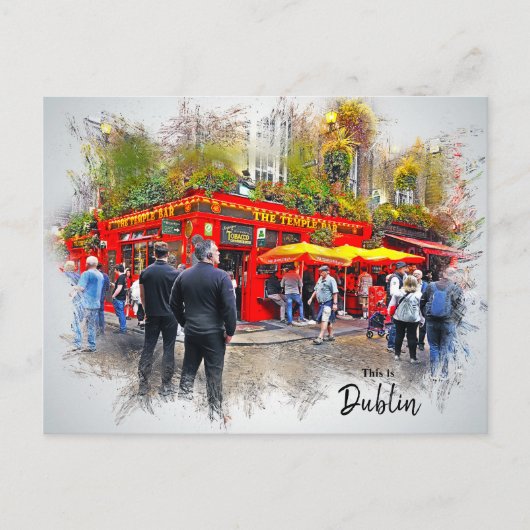 Carte Postale Ceci est Dublin-Irlande (Devant)