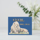 Carte Postale Cecil Le Lion (Debout devant)