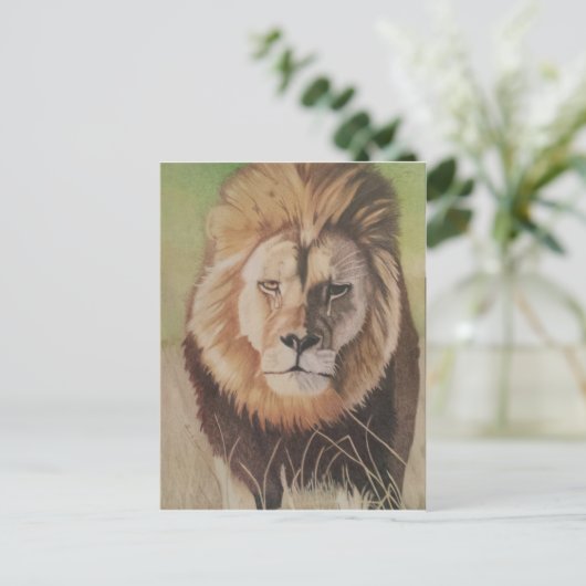 Carte Postale Cecil le lion (Debout devant)