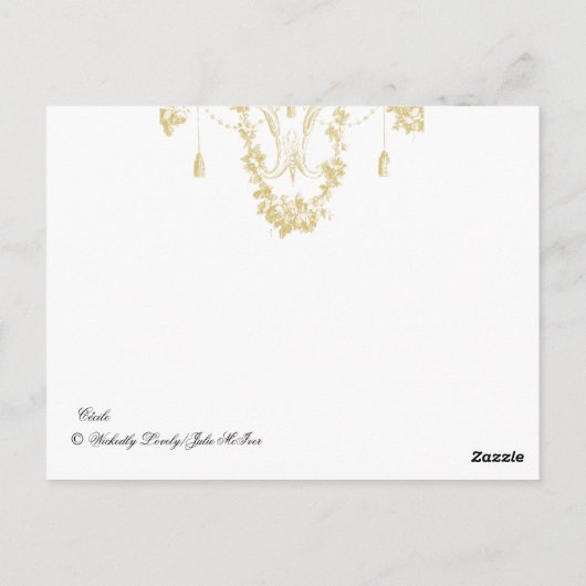 Carte Postale Cécile (Dos)