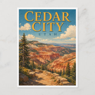 Carte Postale Cedar City Utah Cedar Breaks GeoSaga