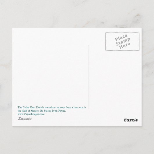 Carte postale Cedar Key Waterfront (Dos)