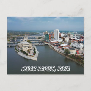 Carte postale Cedar Rapids Iowa River
