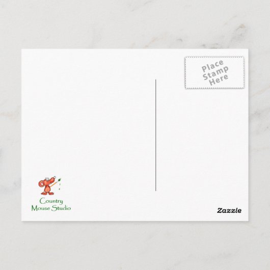 Carte Postale Cèdre, Aquarelle (Dos)