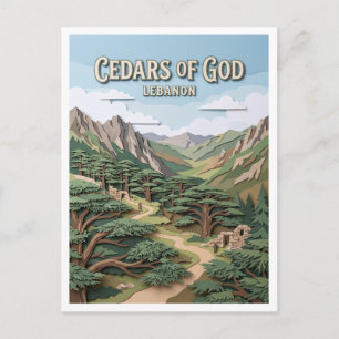 Carte Postale Cèdres de Dieu Bsharri Liban