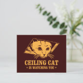 Carte Postale Ceiling Cat vous regarde (Debout devant)