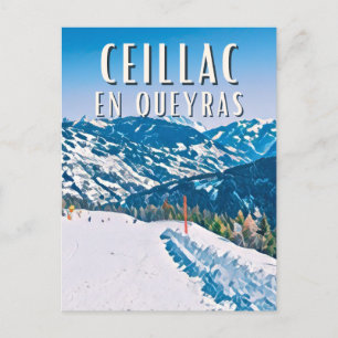 Carte Postale Ceillac en Queyras Station de ski