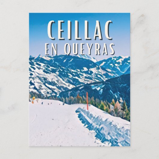 Carte Postale Ceillac en Queyras Station de ski (Devant)