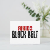 Carte Postale Ceinture noire Aikido (Debout devant)