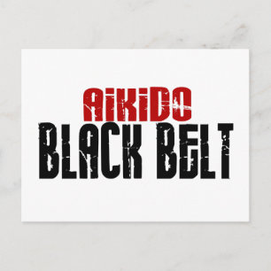 Carte Postale Ceinture noire Aikido