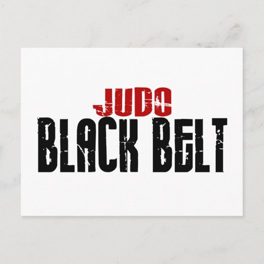 Carte Postale Ceinture noire Judo (Devant)