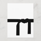 Carte Postale Ceinture noire Karate (Devant)