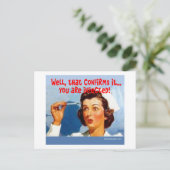 Carte Postale Cela confirme - vous êtes infecté! (Debout devant)
