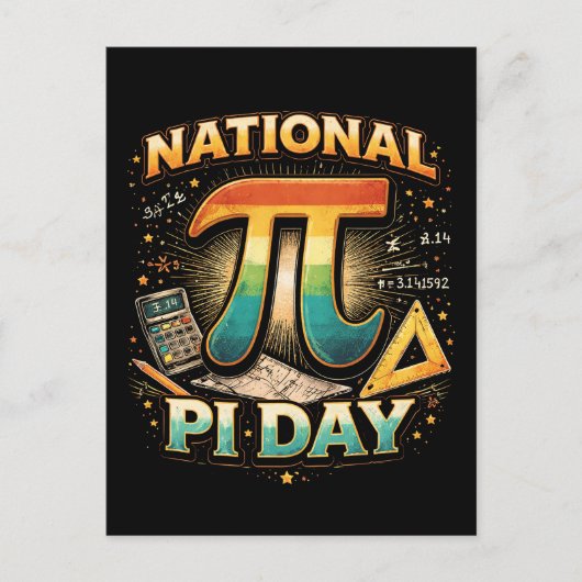 Carte Postale Celebrate Pi (Devant)