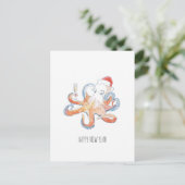 Carte postale "Celebrating octopus" (Debout devant)