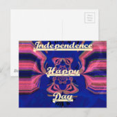 Carte Postale Célébration artistique de la fête de l'indépendanc (Devant / Derrière)