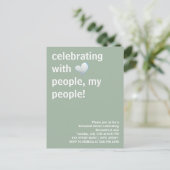 Carte Postale Célébration avec les miens Dîner de répétition (Debout devant)