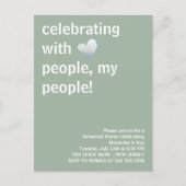Carte Postale Célébration avec mes proches dîner de répétition (Devant)