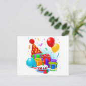 Carte Postale Célébration d'anniversaire  (Debout devant)