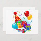 Carte Postale Célébration d'anniversaire  (Devant / Derrière)