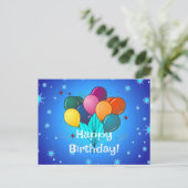 Carte Postale Célébration d'anniversaire (Debout devant)