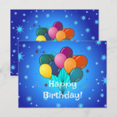 Carte Postale Célébration d'anniversaire (Devant / Derrière)