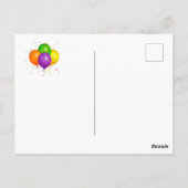 Carte Postale Célébration d'anniversaire (Dos)