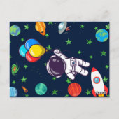 CARTE POSTALE CÉLÉBRATION D'ANNIVERSAIRE DANS L'ESPACE-TACULAIRE (Dos)