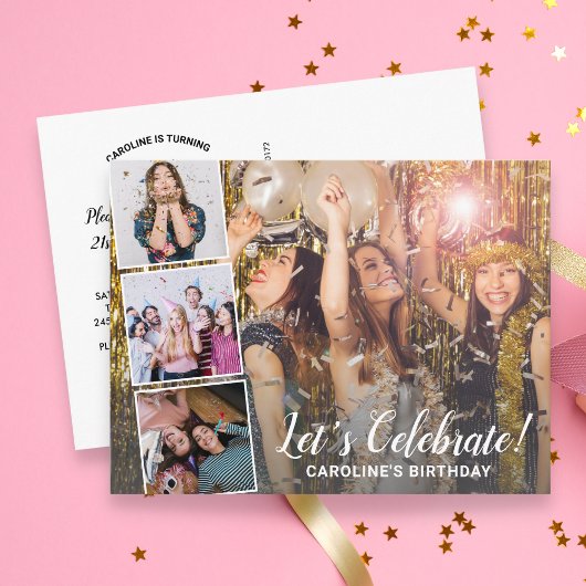 Carte Postale Célébration d'anniversaire de n'importe quelle ann