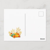 Carte Postale Célébration d'anniversaire Feuilles d'automne Mign (Dos)