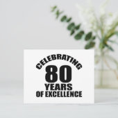 Carte Postale Célébration de 80 ans d'anniversaire (Debout devant)